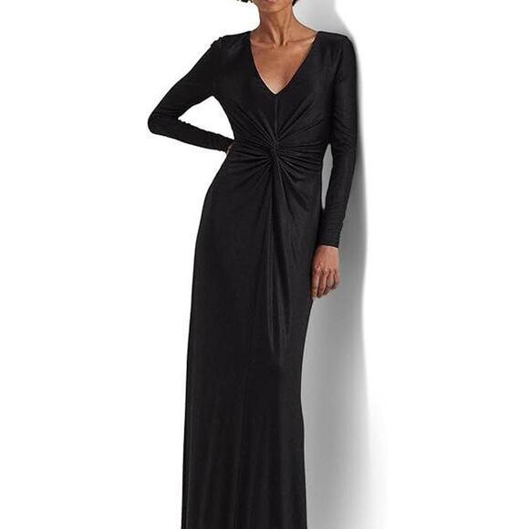 Women’s Lauren By Ralph Lauren twisted front jersey dress Size 8 NWT $285 - Picture 1 of 7